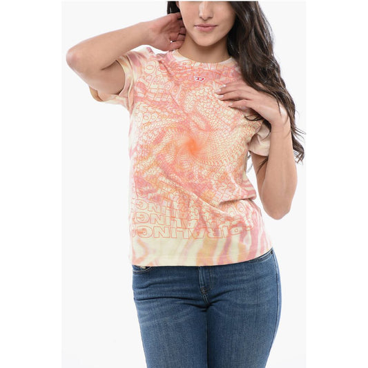 RED TAG Tie Dye Effect T-REGS-N6 Crew-neck T-shirt