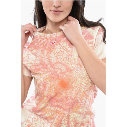 RED TAG Tie Dye Effect T-REGS-N6 Crew-neck T-shirt