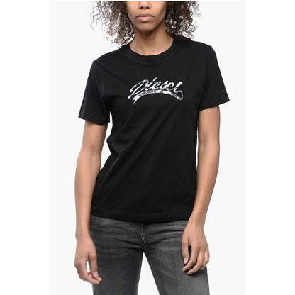 Cotton T-Shirt with Embossed Logo