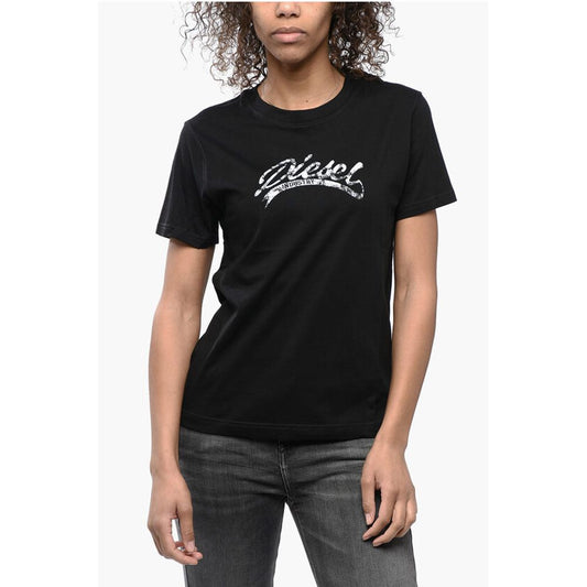 Cotton T-Shirt with Embossed Logo