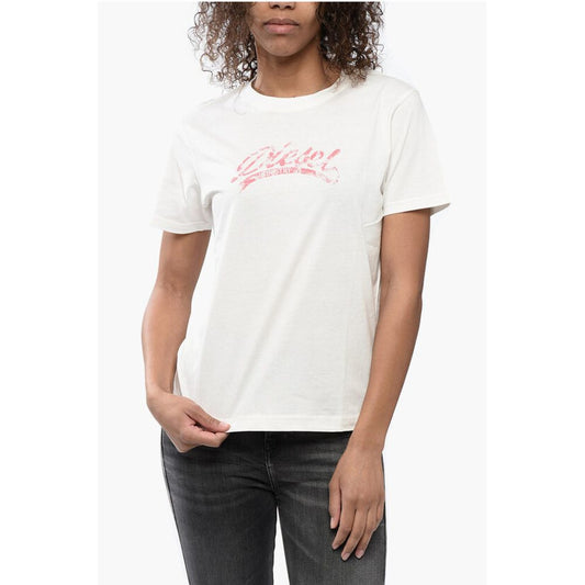 Cotton T-Shirt with Embossed Logo