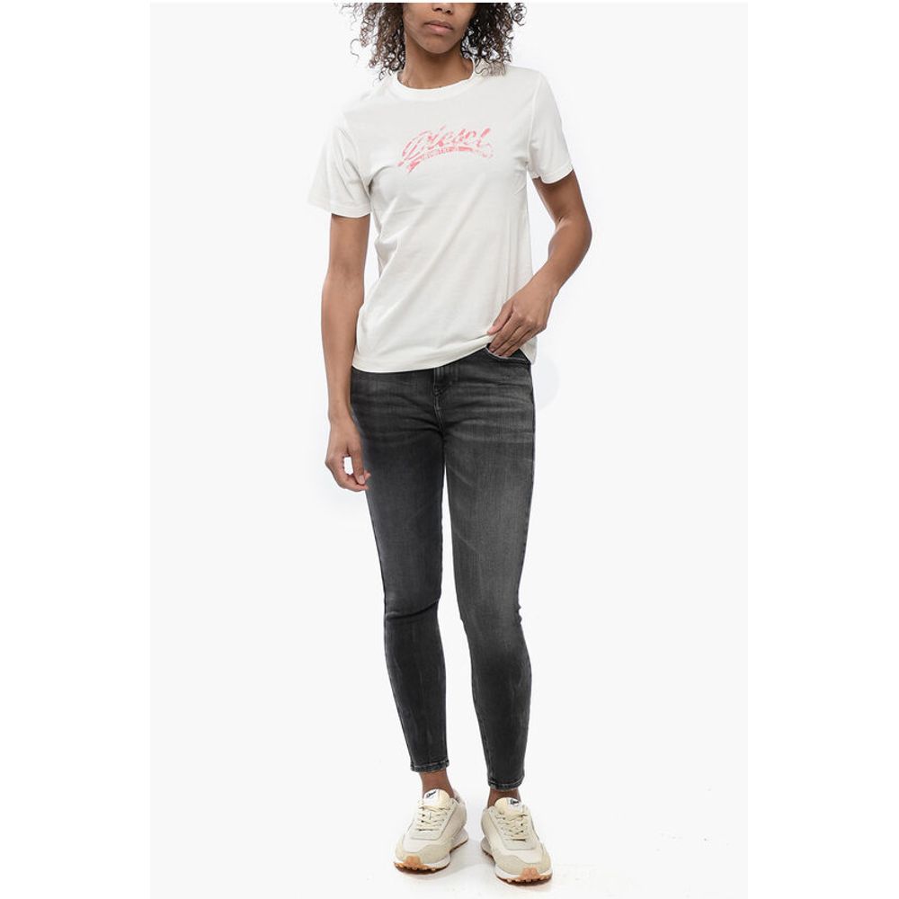 Cotton T-Shirt with Embossed Logo