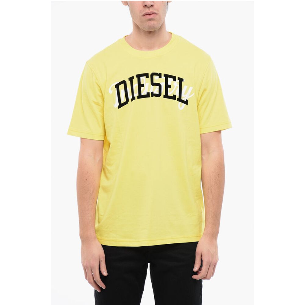 RED TAG Cotton T-JUST-N10 Crew-neck T-shirt with Velvet Logo