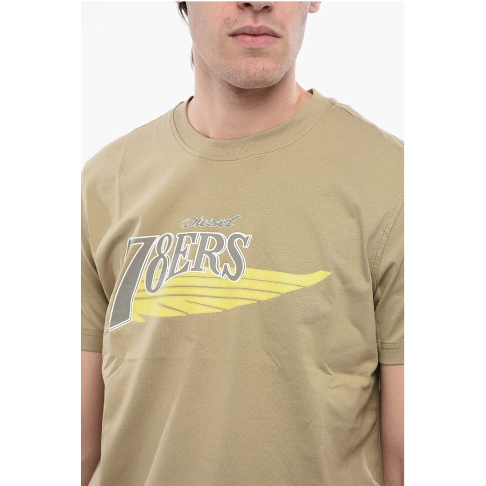 RED TAD Cotton T-DIEGOR-K75 Crew-neck T-shirt with Contrast