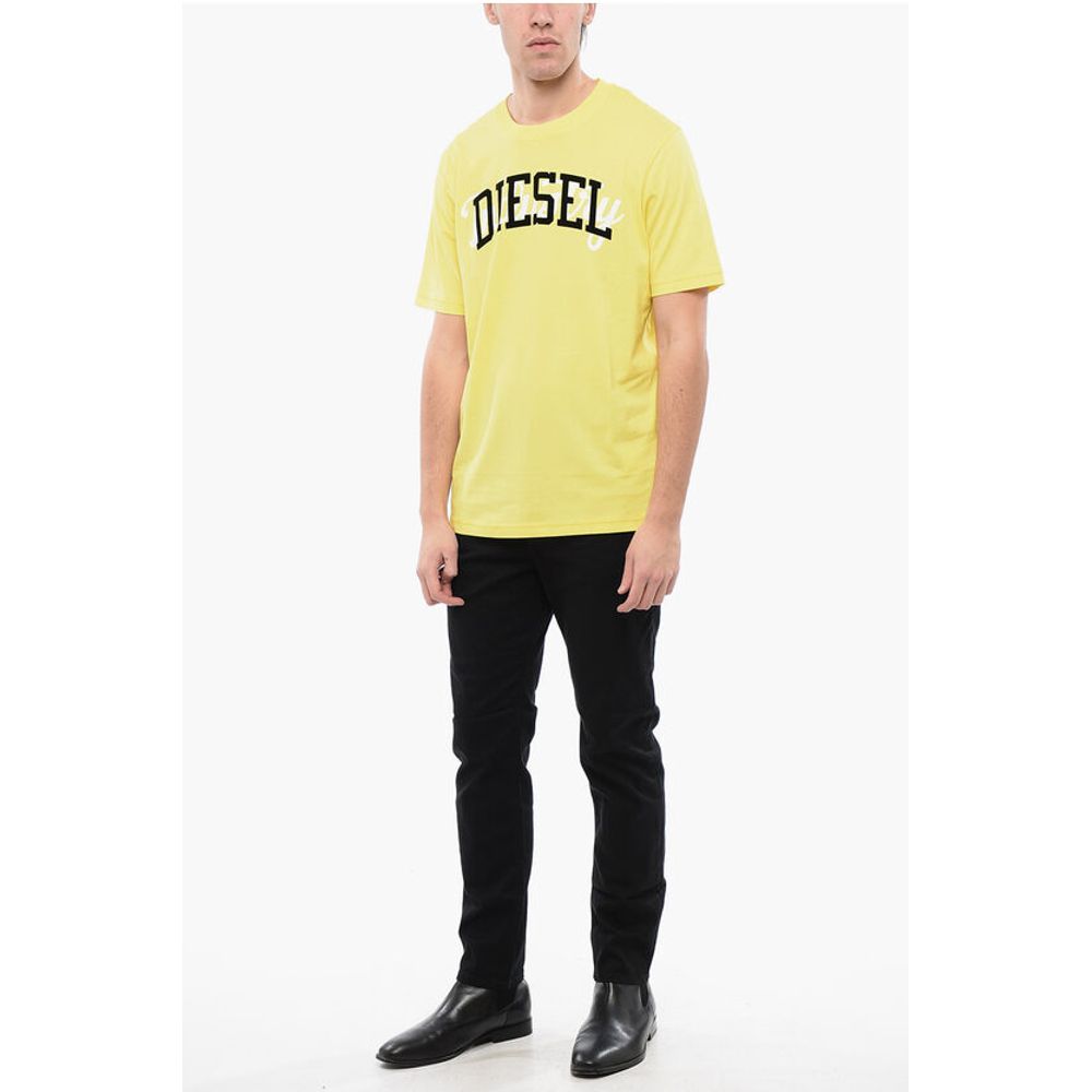 RED TAG Cotton T-JUST-N10 Crew-neck T-shirt with Velvet Logo