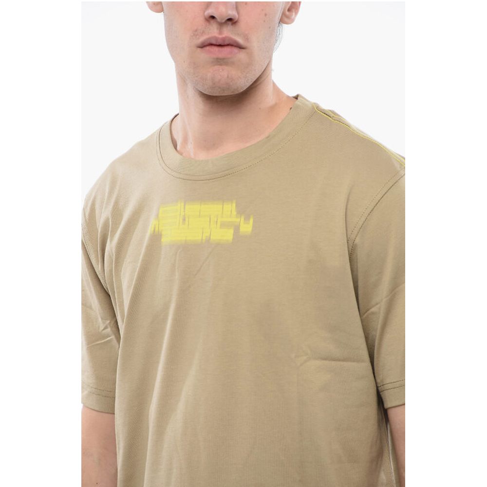 RED TAG Cotton T-JUST-SLITS-N6 Crew-neck T-shirt with Print