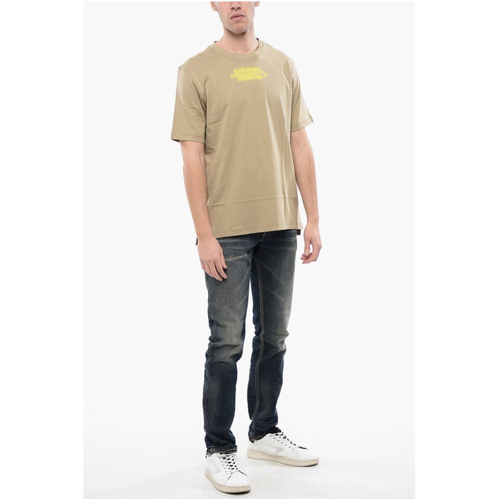 RED TAG Cotton T-JUST-SLITS-N6 Crew-neck T-shirt with Print