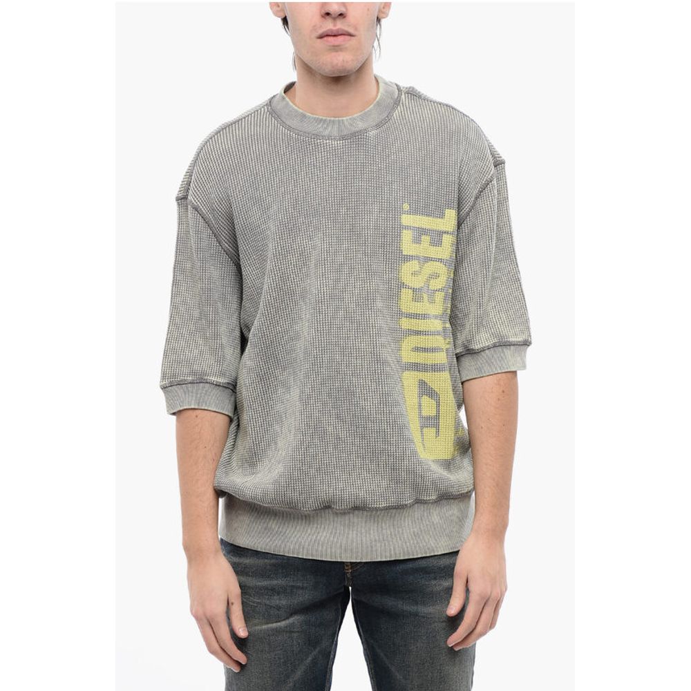 RED TAG Short Sleeves Acid Wash Effect S-COOLWAFY-N1 Crew-Ne