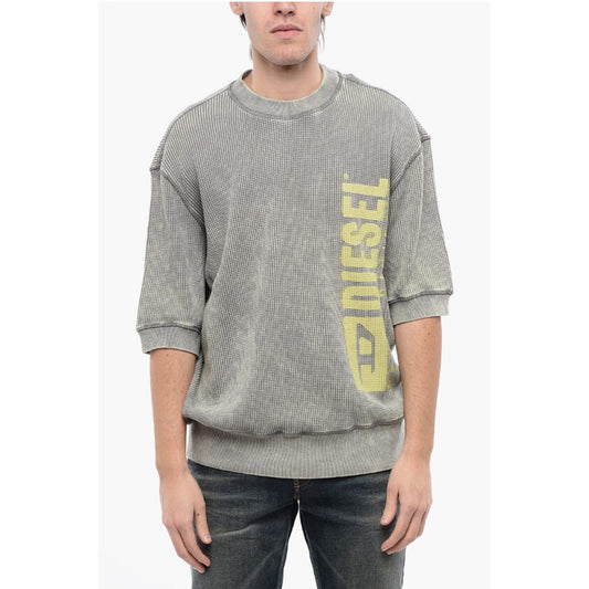 RED TAG Short Sleeves Acid Wash Effect S-COOLWAFY-N1 Crew-Ne