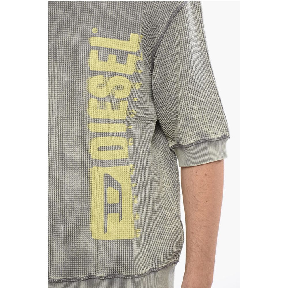 RED TAG Short Sleeves Acid Wash Effect S-COOLWAFY-N1 Crew-Ne