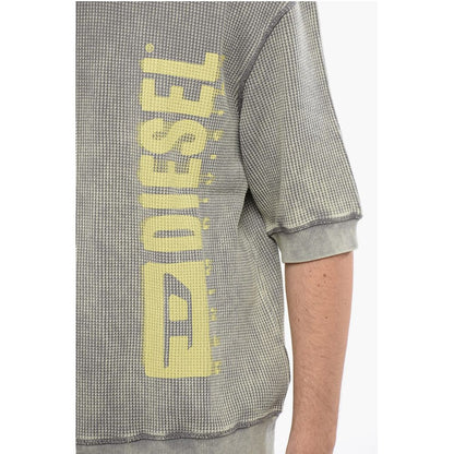 RED TAG Short Sleeves Acid Wash Effect S-COOLWAFY-N1 Crew-Ne