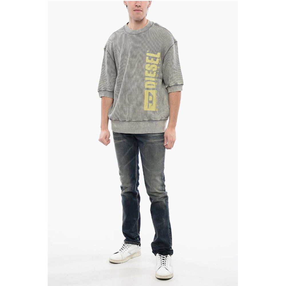 RED TAG Short Sleeves Acid Wash Effect S-COOLWAFY-N1 Crew-Ne