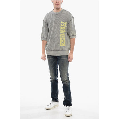 RED TAG Short Sleeves Acid Wash Effect S-COOLWAFY-N1 Crew-Ne
