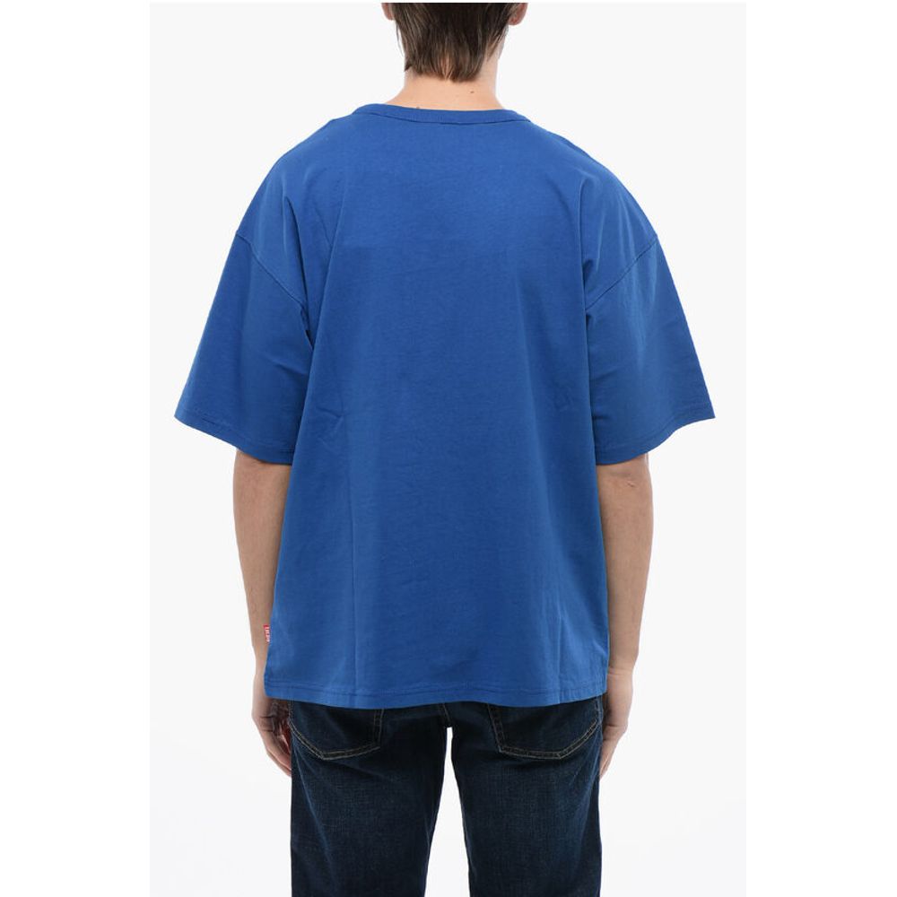 RED TAG Cotton T-BOXT-BACK Crew-neck T-shirt with Embossed P