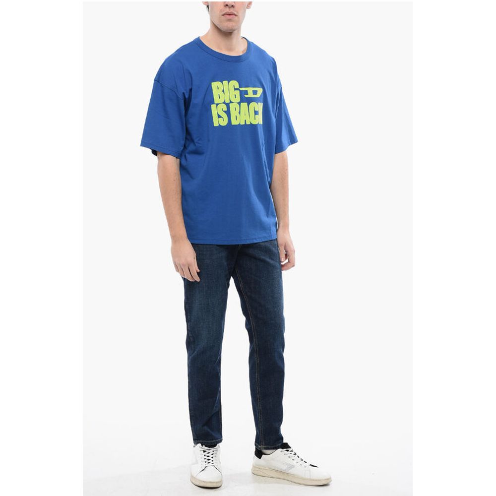 RED TAG Cotton T-BOXT-BACK Crew-neck T-shirt with Embossed P