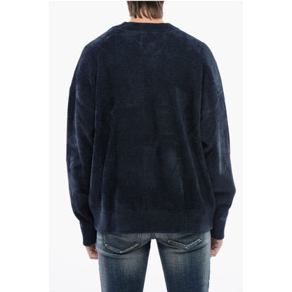 RED TAG Velvet K-TRIA Crew-neck Sweater with Frontal Monogra