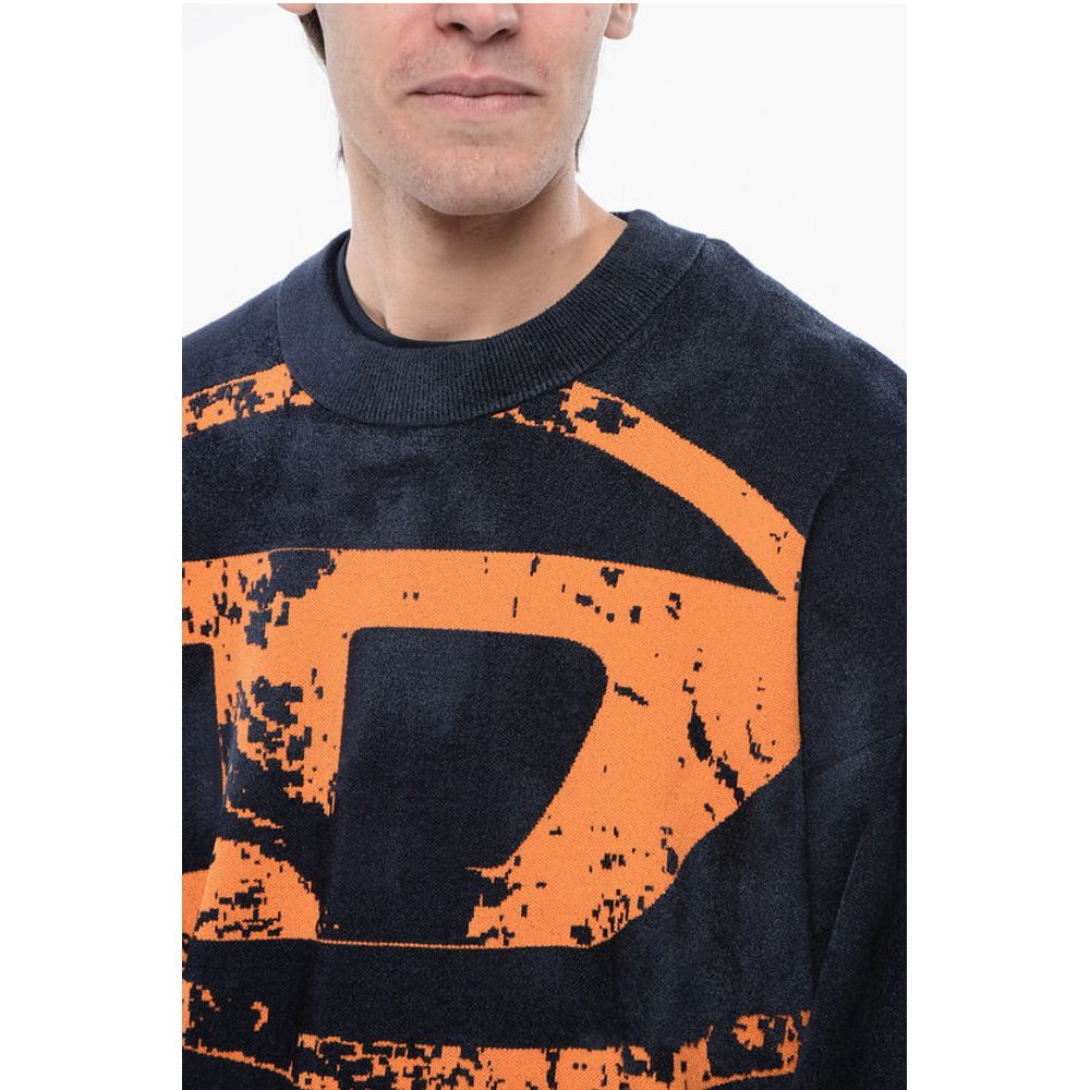 RED TAG Velvet K-TRIA Crew-neck Sweater with Frontal Monogra