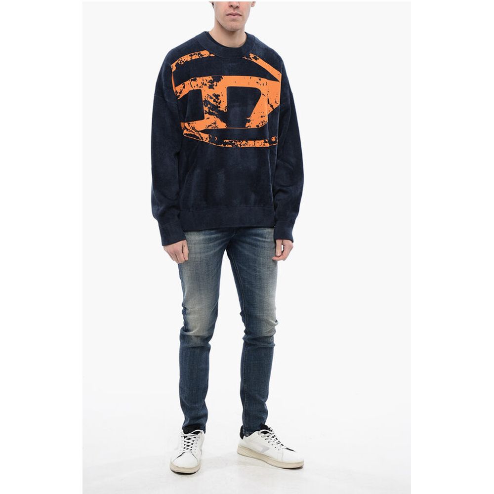 RED TAG Velvet K-TRIA Crew-neck Sweater with Frontal Monogra