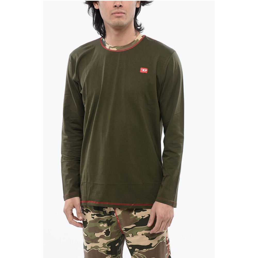 Stretch Cotton UMSET-WILLIAM Long Pyjamas with Camouflage Pa