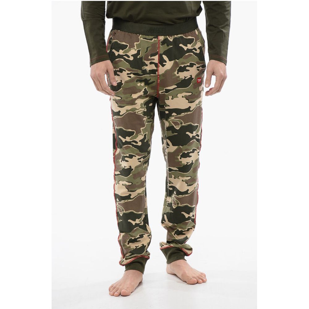 Stretch Cotton UMSET-WILLIAM Long Pyjamas with Camouflage Pa