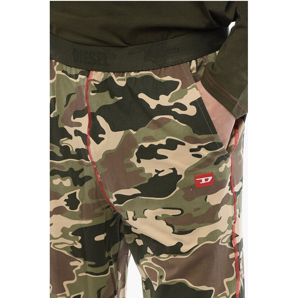 Stretch Cotton UMSET-WILLIAM Long Pyjamas with Camouflage Pa