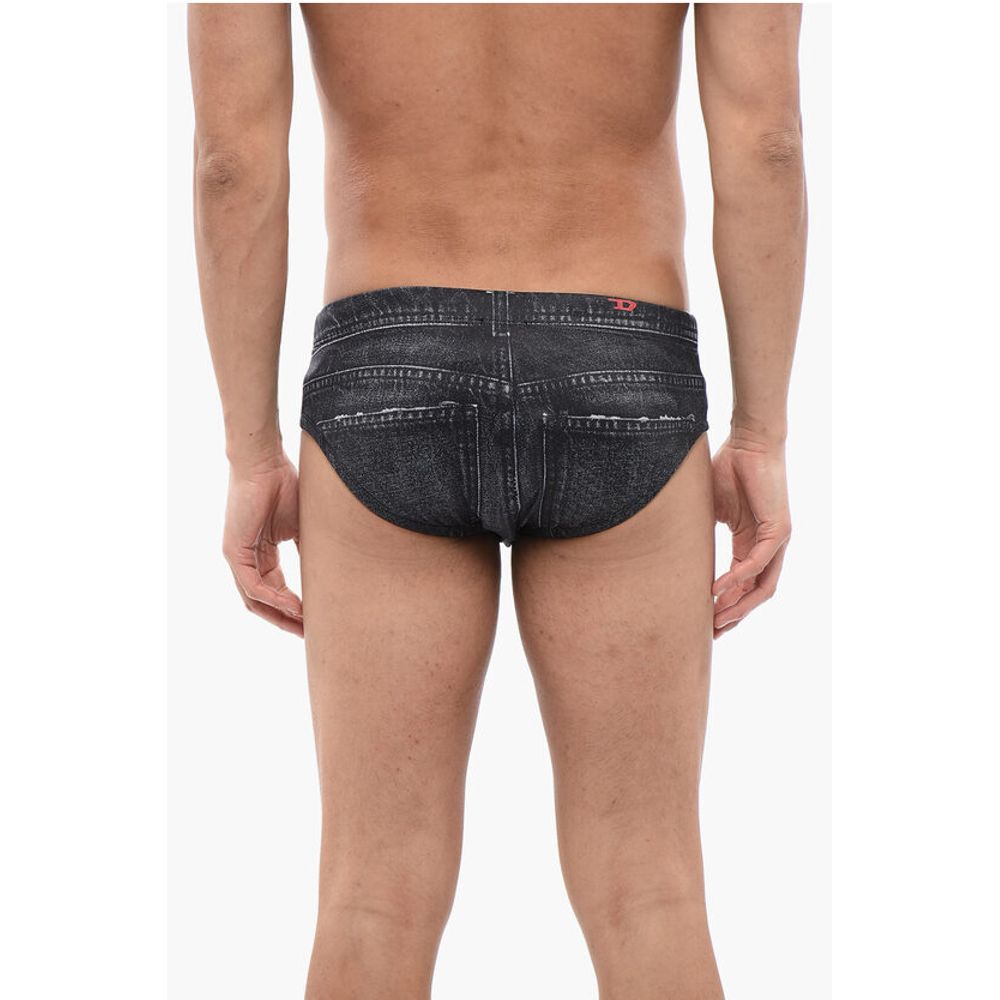 Denim Effect Stretch Fabric BMBR-ALFIE SW Swim Brief