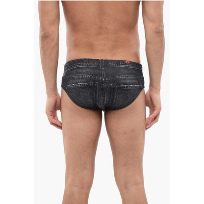 Denim Effect Stretch Fabric BMBR-ALFIE SW Swim Brief