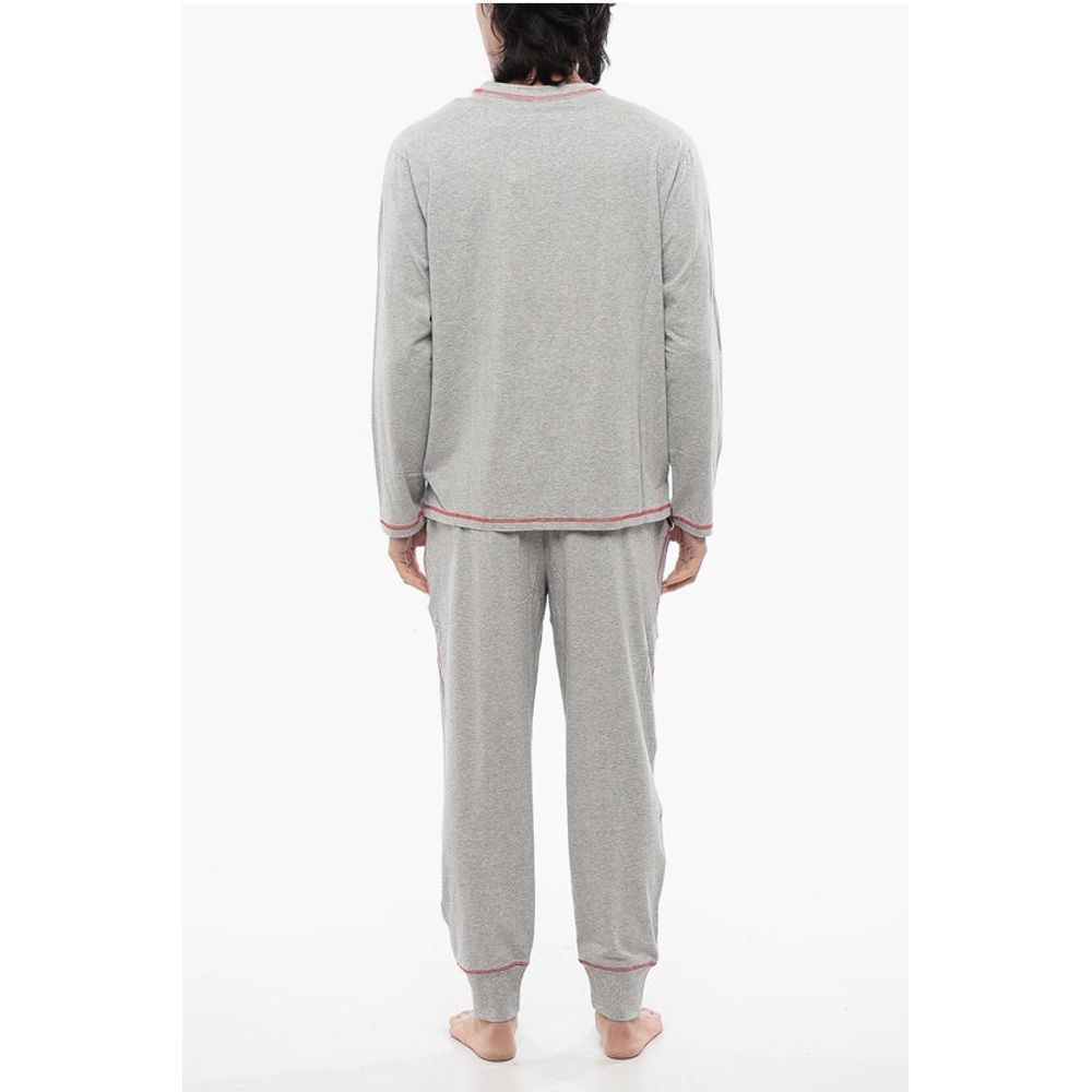 RED TAG Stretch Cotton UMSET-WILLONG Long Pyjamas Set with V