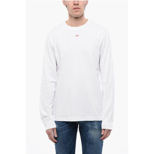 RED TAG Long Sleeves T-JUST-LS-D Crew-neck T-shirt with Embr