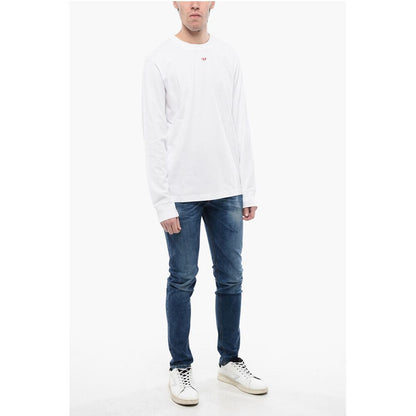 RED TAG Long Sleeves T-JUST-LS-D Crew-neck T-shirt with Embr