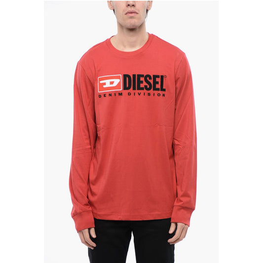 RED TAG Long Sleeved T-JUST-LS-DIV Crew-neck T-Shirt