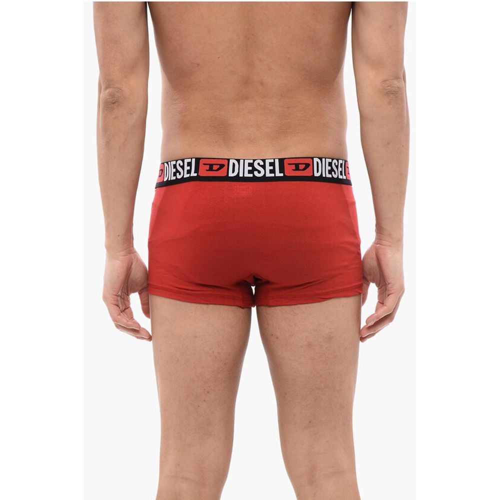Set 3 Pairs of Stretch Cotton Boxers with Logoed Elastic Ban