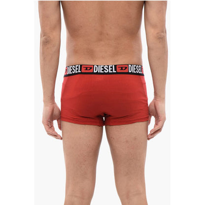 Set 3 Pairs of Stretch Cotton Boxers with Logoed Elastic Ban