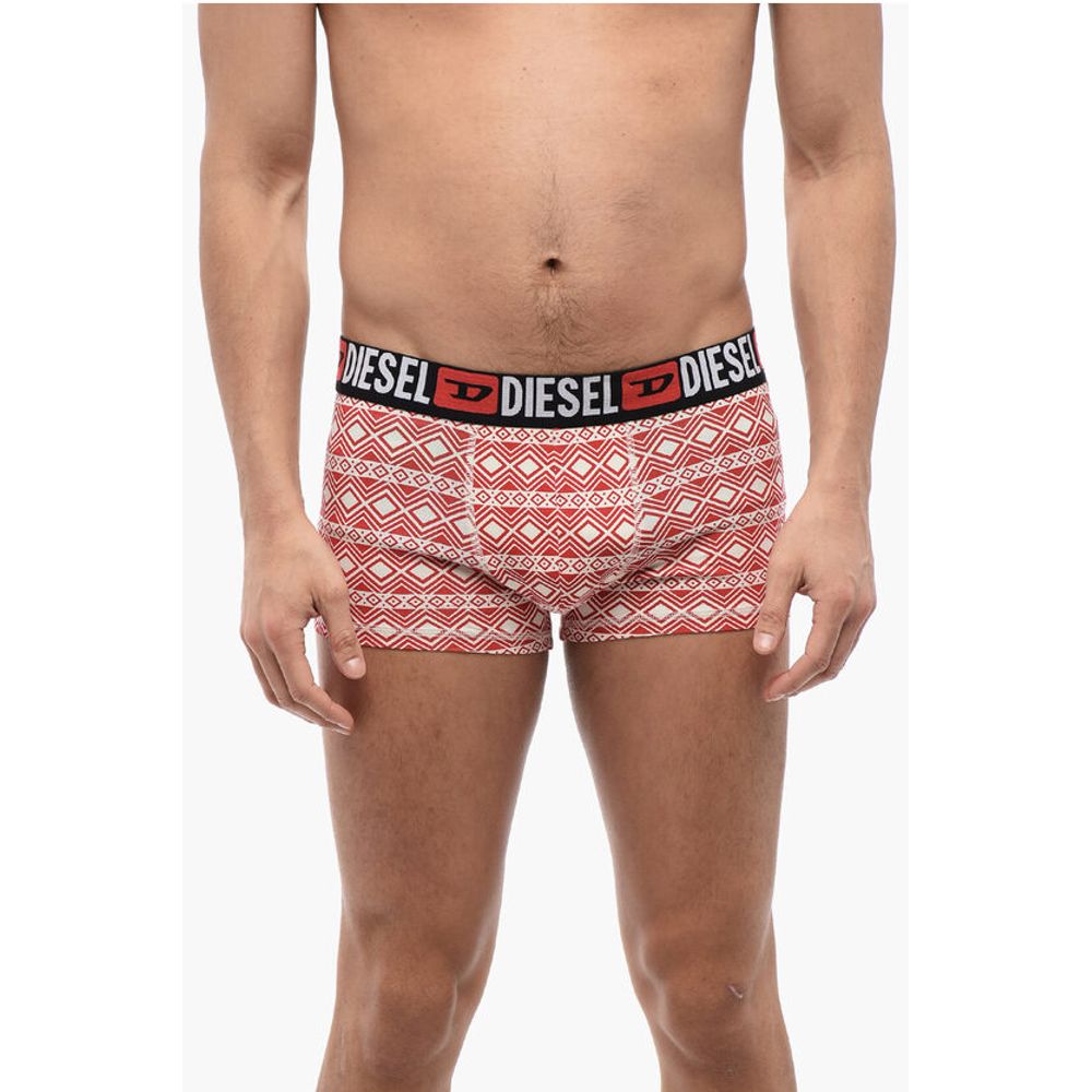 Set 3 Pairs of Stretch Cotton Boxers with Logoed Elastic Ban