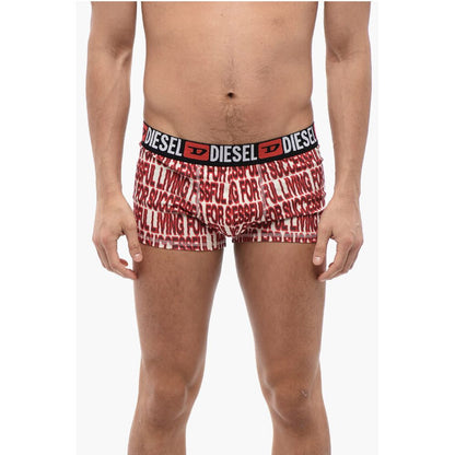 Set 3 Pairs of Stretch Cotton Boxers with Logoed Elastic Ban