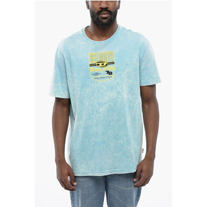 RED TAG Acid Wash Effect T-JUST-N17 Crew-neck T-shirt with E