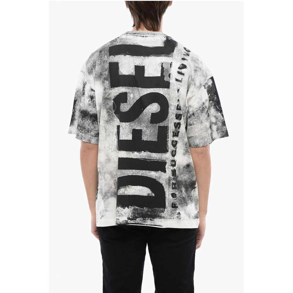 RED TAG Cotton T-BOXT-BISC Crew-neck T-shirt with Frontal Lo