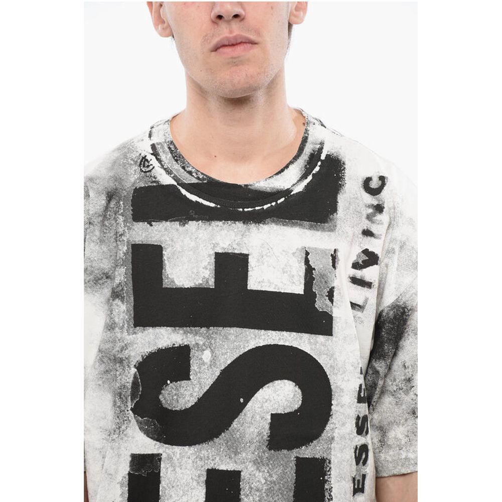 RED TAG Cotton T-BOXT-BISC Crew-neck T-shirt with Frontal Lo