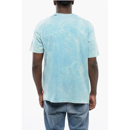 RED TAG Acid Wash Effect T-JUST-N17 Crew-neck T-shirt with E