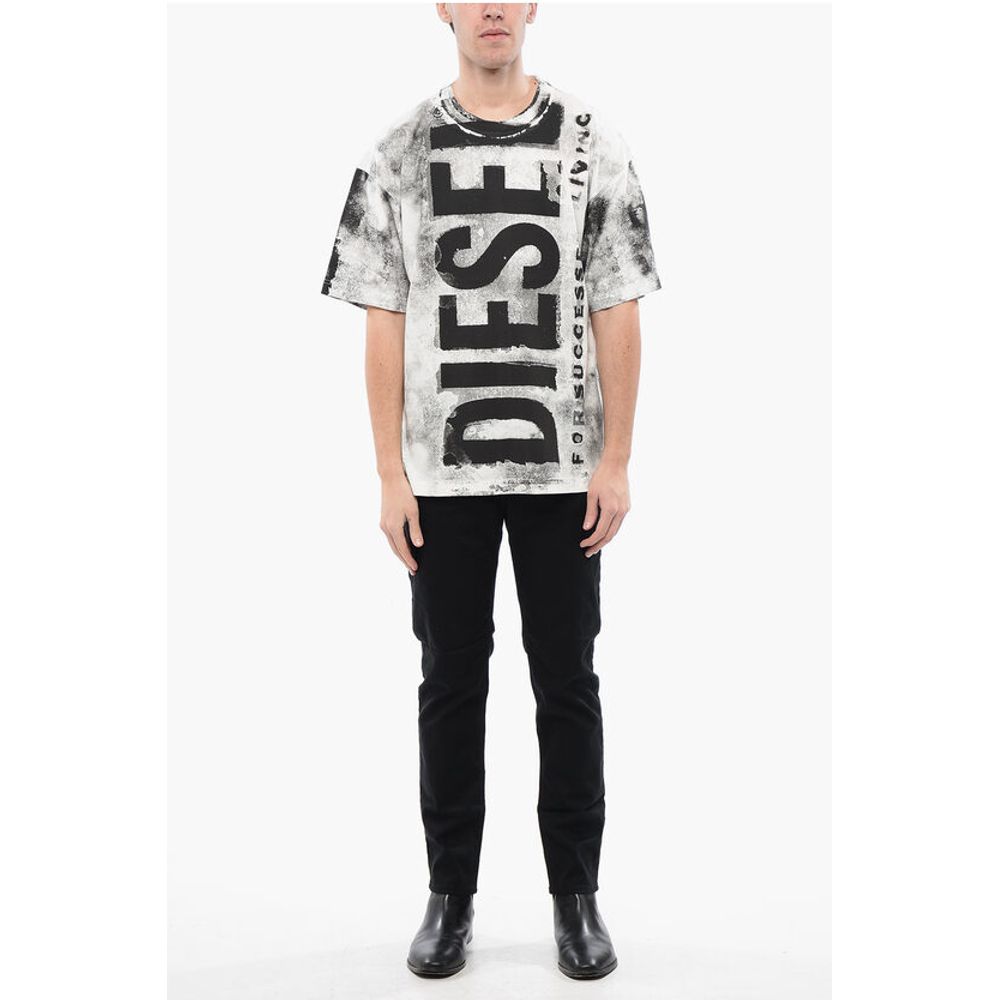RED TAG Cotton T-BOXT-BISC Crew-neck T-shirt with Frontal Lo