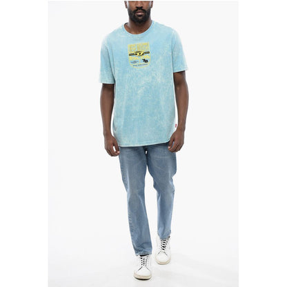 RED TAG Acid Wash Effect T-JUST-N17 Crew-neck T-shirt with E