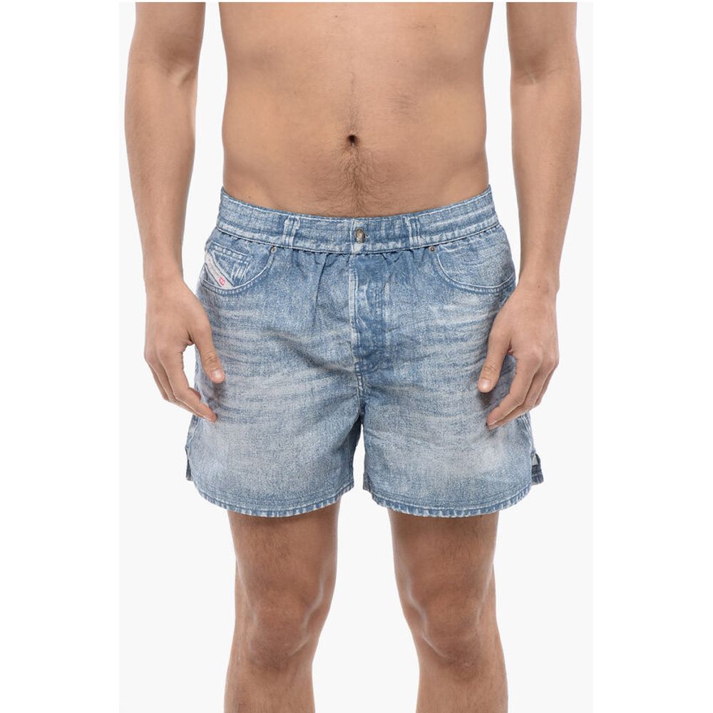 RED TAG Swim Shorts BMBX-KEN-37 with Denim Effect Print