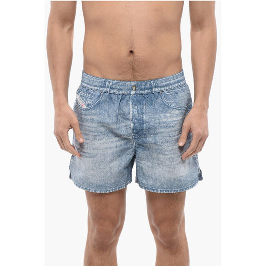 RED TAG Swim Shorts BMBX-KEN-37 with Denim Effect Print