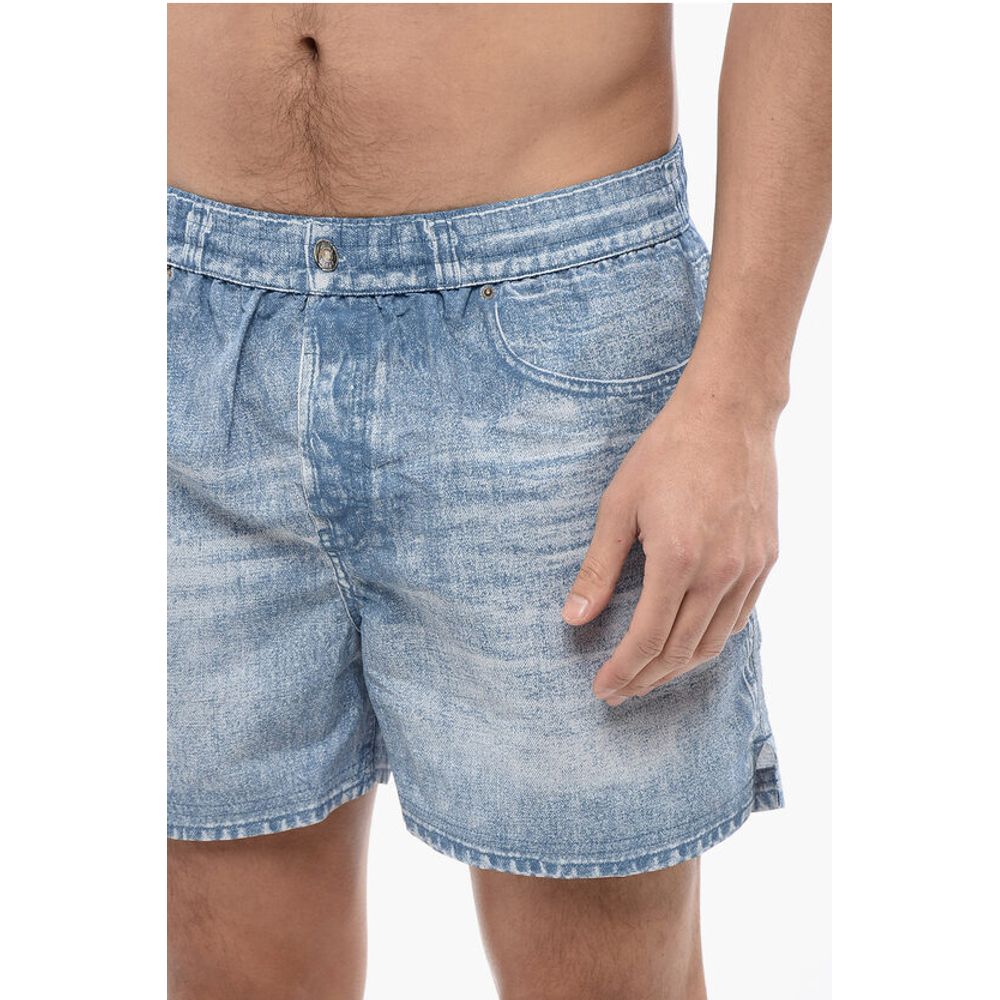 RED TAG Swim Shorts BMBX-KEN-37 with Denim Effect Print
