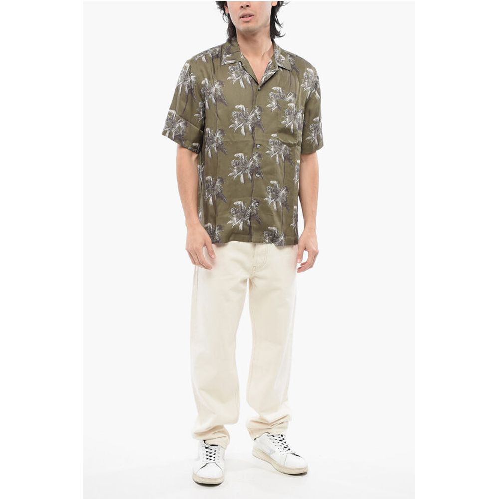 RED TAG Short Sleeved BMOWT-ADRIAN Shirt with Palms Pattern