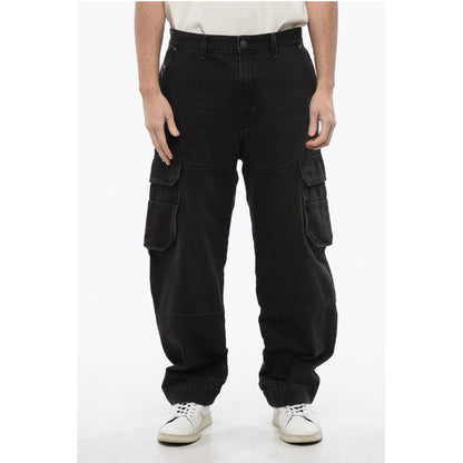 Wide Leg D-FISH Cargo Jeans 23cm L32