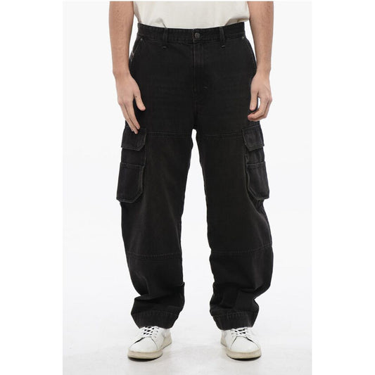 Wide Leg D-FISH Cargo Jeans 23cm L32