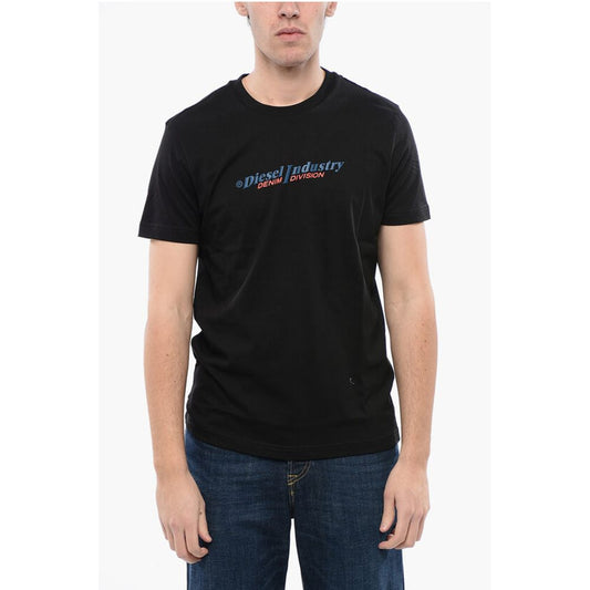 Cotton T-DIEGOR NEW INDUSTRIES Crew-neck T-shirt with Emboss