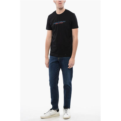Cotton T-DIEGOR NEW INDUSTRIES Crew-neck T-shirt with Emboss
