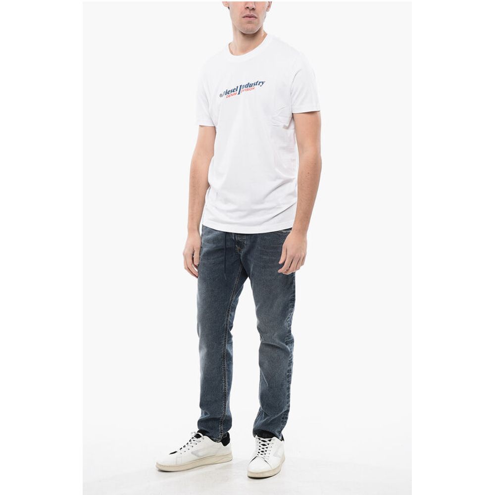 Solid Color T-DIEGOR NEW INDUSTRIES Crew-neck T-Shirt